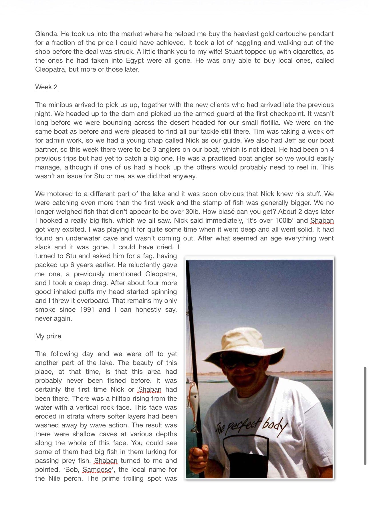 Free read! Nile Perch Trip by Bob Brookes